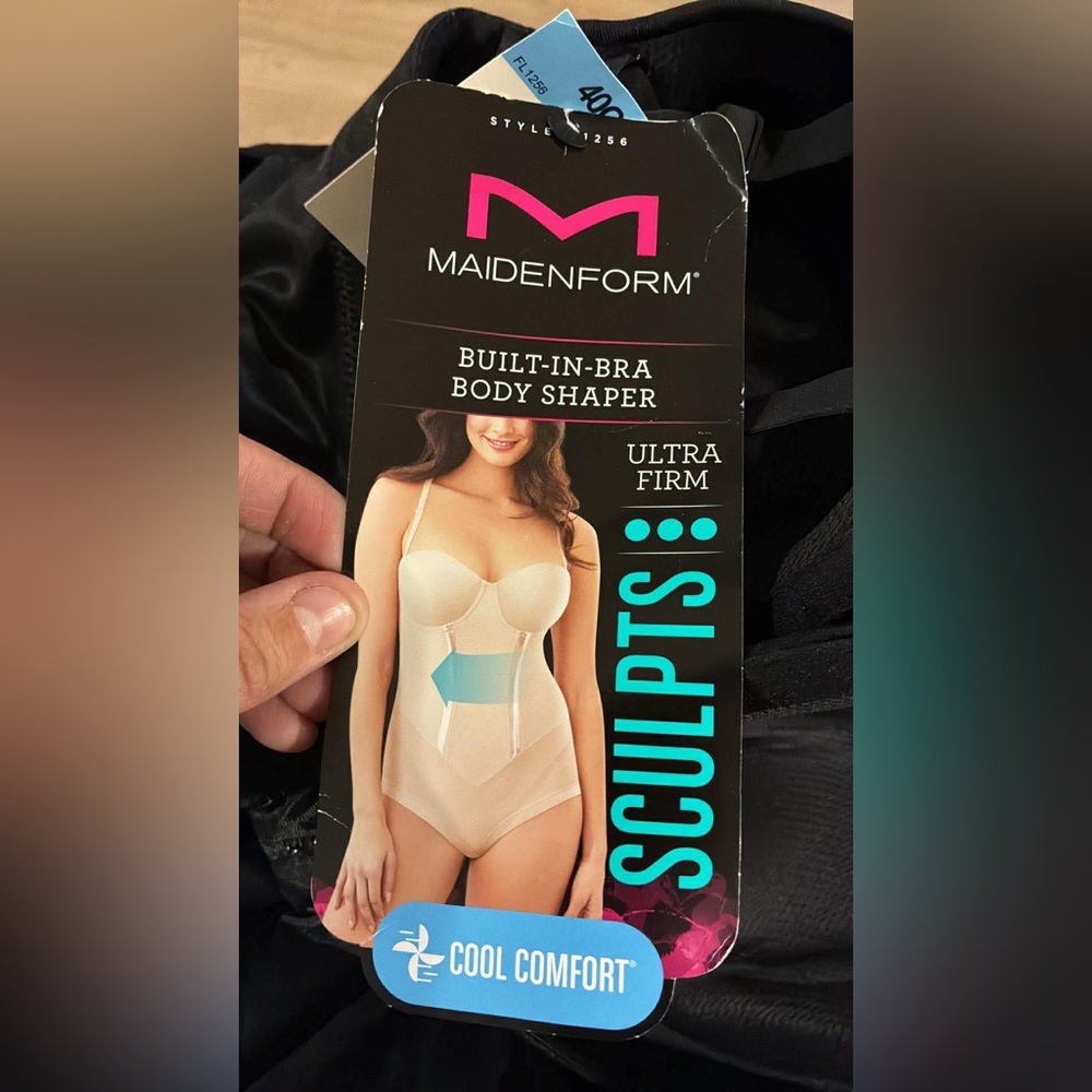 Maidenform Black Built-In Bra Body Shaper - Picture 3 of 4